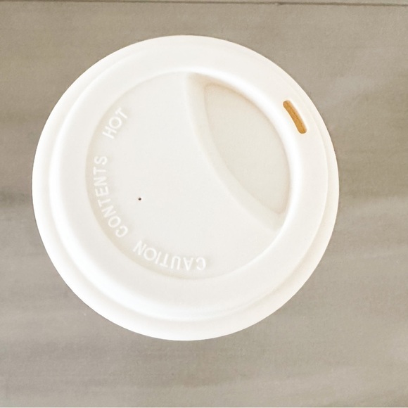 Weekend State Of Mind Pastel Pink White Ceramic Coffee Travel Mug - Picture 7 of 7